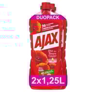 Ajax fete des fleurs nettoyant ménager coquelicot 2x1.25l