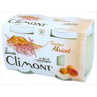 Climont yaourt lait entier de montagne arôme abricot 2x125g