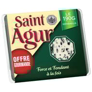 Saint Agur portion 190g offre gourmande