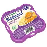 Bledina blédichef mouliné de carottes et semoule dès 12 mois 230g