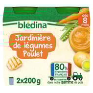 Bledina pots jardinière de légumes poulet 2x200g