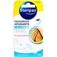 Steripan pansements apaisants piqûres d'insectes x10