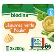 Bledina pots légumes verts poulet 2x200g