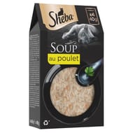 Sheba soupe pour chat au poulet 4x40g