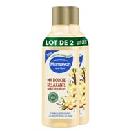 Monsavon au lait gel douche vanille toute délicate 2x300ml