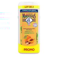 Le Petit Marseillais douche  & bain extra doux abricot / noisette 2x 650g