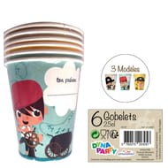 Gobelets x6 carte aux tresors 25cl