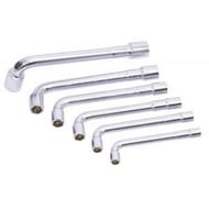 Chromatech 6 cles à pipe débouchée 6/12 pans 8 à 17mm  finition satinée