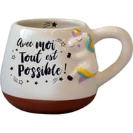Mug relief licorne
