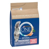 Purina one croquettes pour chat adulte stérilisé au saumon et au blé 3 KG