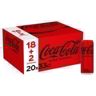 Coca-cola sans sucres boite 20x33cl sleek 18+2 boites offertes