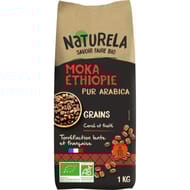 Naturela café grain moka Ethiopie bio 1kg