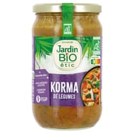 Jardin bio étic korma de légumes bio 650g