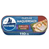 Petit Navire filets de maquereaux grillés nature sans arômes ajoutés 110g