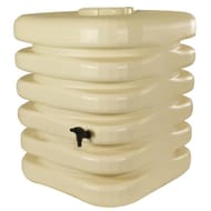 Récupérateur à eau cubique 1000L beige avec couvercle