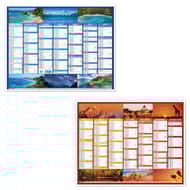 Exacompta calendrier 7 mois 430x335 mm couleurs du monde