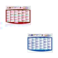 Exacompta calendrier perfore grille recto verso 6 mois jan//dec 170x130