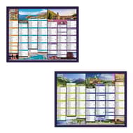 Exacompta calendrier perfo grille recto verso 27x21cm 7 mois