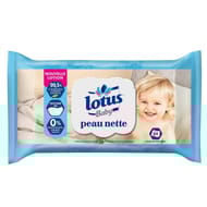 Lotus baby lingettes peau nette x64