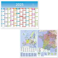Exacompta calendrier 12 mois janvier décembre 53x40.5 cm kaléidoscope