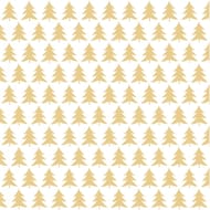 20 serviettes 40x40cm magie de noel or
