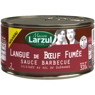 Larzul langue de boeuf fumée sauce barbecue 320g