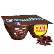 Danette crème dessert chocolat 4x125g offre plaisir