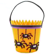 Panier en feutrine 14x14 cm spiders