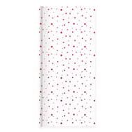 Nappe en papier gauffre 5x1.18m starlight rouge fond blanc