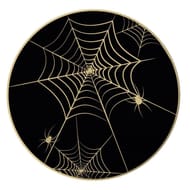 8 assiettes en carton gamme air 23cm spider webs