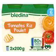 Bledina pots tomates riz poulet 2x200g