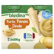 Bledina pots purée panais dinde 2x200g