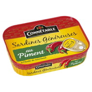 Connétable sardines généreuses au piment 140g