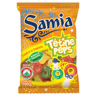 Samia bonbons piquants tétine pep's halal 200g