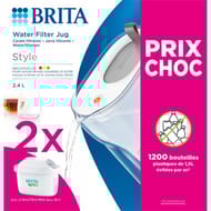 Brita carafe filtrante Style grise 2 mois Maxtra Pro- Aio 1051518