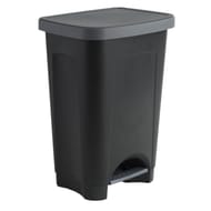 Sundis poubelle 50 litres noire step bin