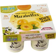 Ferme Adam Yaourts aux fruits mirabelles 100% Alsace 4x125g