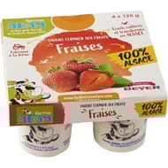 Ferme Adam Yaourts aux fruits fraise 100% Alsace 4x125g