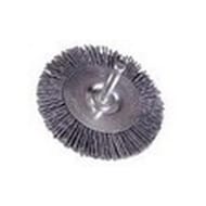 Rondy brosse circulaire nylon à tige en 75 sous double coque