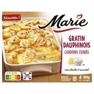 Marie gratin dauphinois aux lardons fumés 900g