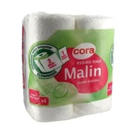 Cora essuie-tout malin 4 x 50 feuilles