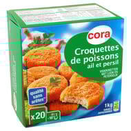 Cora 20 croquettes de poissons persil et ail 1kg