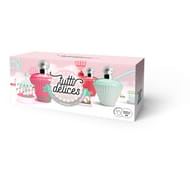 Coffret collection tutti délices fraise bonbon pomme d'amour macaron