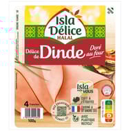 Isla Delice delice de dinde au four 4 tranches 100g