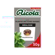 Ricola Réglisse stevia sans sucres boite de 50g