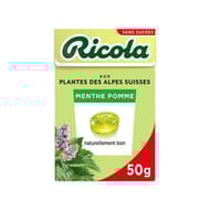 Ricola menthe pomme sans sucres édition limitée boîte de 50g