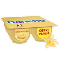 Danette crème dessert saveur vanille 4x125g offre plaisir