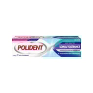 Polident crème fixation soin et tolerance 0% 44g