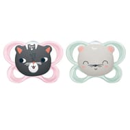 2 Sucettes silicone taille 18 mois biche chat Tigex