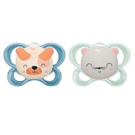 2 sucettes silicone taille 18 mois ourson chat Tigex
